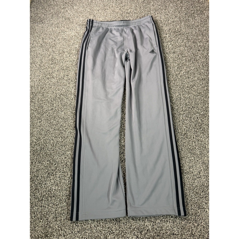 Adidas Track Pants Men's Size Large Gray Baggy